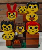 Set vintage Lego Duplo gezichtjes diertjes, Kinderen en Baby's, Ophalen of Verzenden, Gebruikt, Duplo