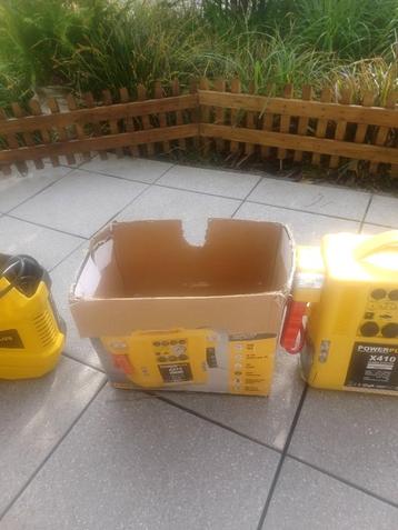 te koop powerplus  acculader en lucht compressor, Enlèvement, Comme neuf