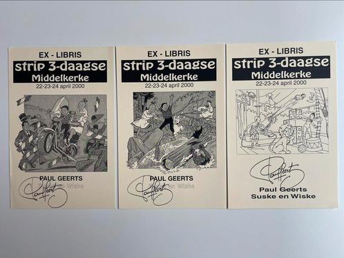 Gesigneerd set Librissen Suske en Wiske middelkerke L58, Verzamelen, Stripfiguren, Suske en Wiske, Ophalen of Verzenden