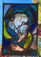 Glasraam Madonna en kind Harold Van der Perre, Antiek en Kunst, Antiek | Religieuze voorwerpen, Ophalen