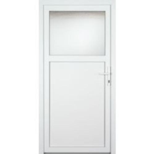 Pvc buiten-deur met scharnieren en slot va €295 ramen va €69, Doe-het-zelf en Bouw, Deuren en Vliegenramen, Nieuw, Buitendeur