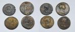 Romeinse munten, set van 4 AS Trajan (98-117 AD), Ophalen of Verzenden, Losse munt, Overige landen