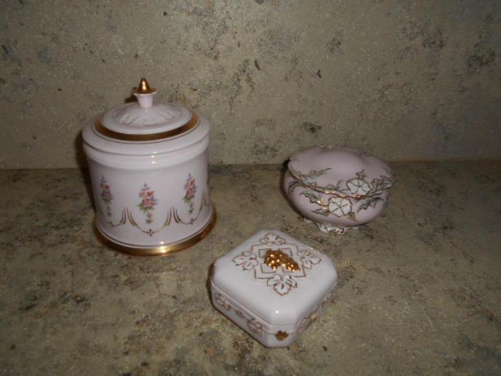 3 stuks Origineel rose porselein, Antiek en Kunst, Antiek | Porselein, Ophalen of Verzenden