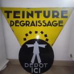Oud geëmailleerd bord, Ophalen of Verzenden, Zo goed als nieuw