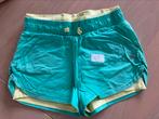 Short in groen/geel maat 152 (12 jaar), Kinderen en Baby's, Kinderkleding | Maat 152, Ophalen, Gebruikt, Decathlon, Meisje
