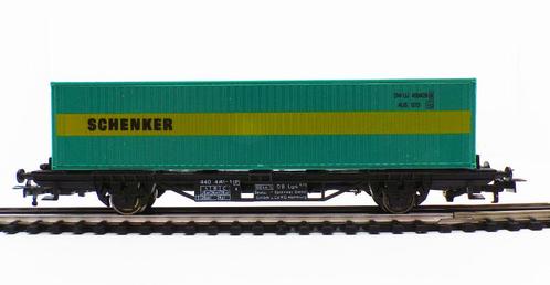 Faller 444 Wagon porte-conteneurs Schenker (avec feux), Hobby & Loisirs créatifs, Trains miniatures | HO, Utilisé, Wagon, Autres marques