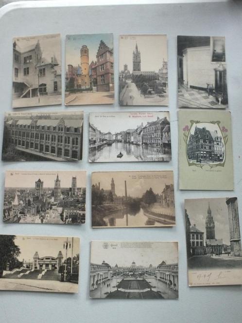 Gent 12 postkaarten ongelopen en gelopen deel 1, Verzamelen, Postkaarten | België, Ongelopen, Oost-Vlaanderen, Verzenden