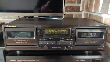 Pioneer CT-W205R Auto Reverse Stereo Dual Cassette Deck beschikbaar voor biedingen
