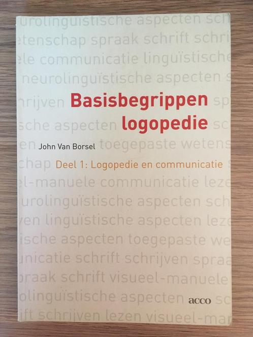 J. Van Borsel - 1 Logopedie en communicatie, Boeken, Wetenschap, Zo goed als nieuw, Ophalen of Verzenden