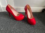 Hoge hakken, high heels, pumps, Kleding | Dames, Verzenden, Zo goed als nieuw, Rood
