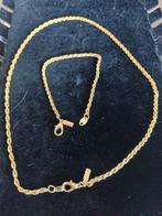 Vergulde ketting en armband, Nieuw, Goud, Goud, Ophalen of Verzenden