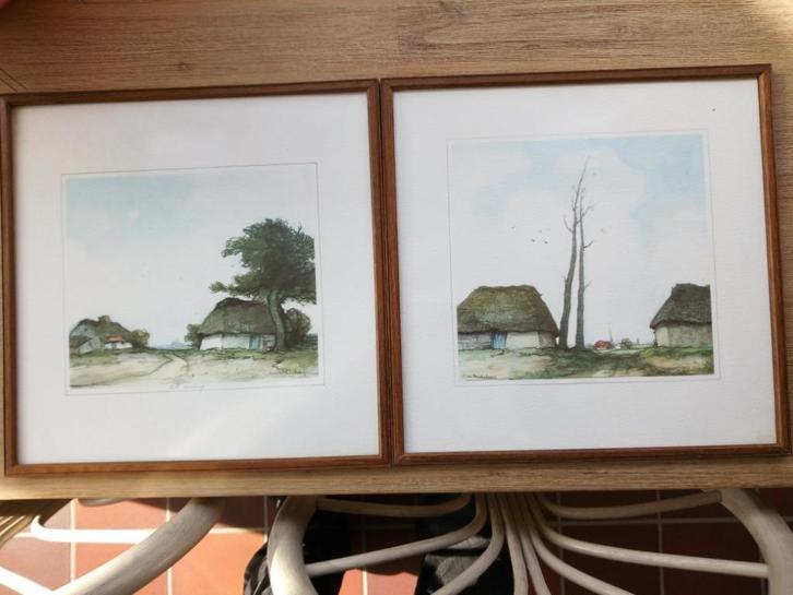 tekening Dirk Baksteen, Antiek en Kunst, Kunst | Tekeningen en Fotografie, Ophalen
