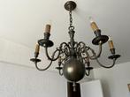 Lustre monumental en bronze à 6 branches, Antiek en Kunst, Antiek | Brons en Koper, Ophalen, Brons
