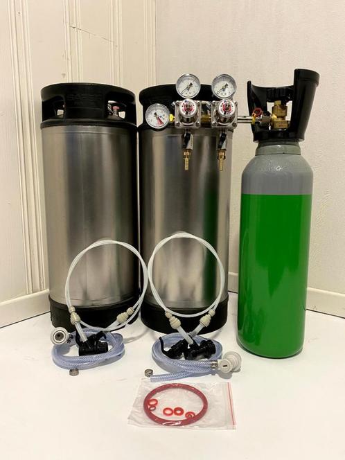 Complete drukvat-set met 2 cornelius soda keg 19L, Hobby en Vrije tijd, Overige Hobby en Vrije tijd, Nieuw, Ophalen of Verzenden