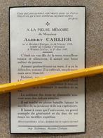 OORLOGSLACHTOFFER MEI 1940 SOLDAAT ALBERT CARLIER 1916, Ophalen of Verzenden, Bidprentje