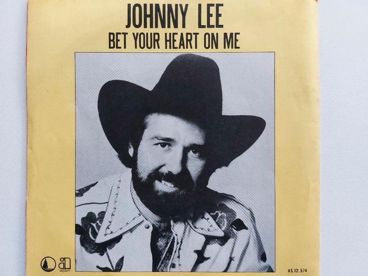 Johnny Lee - Bet Your Heart On Me (1981 + Poster), Cd's en Dvd's, Vinyl Singles, Country en Western, Ophalen of Verzenden