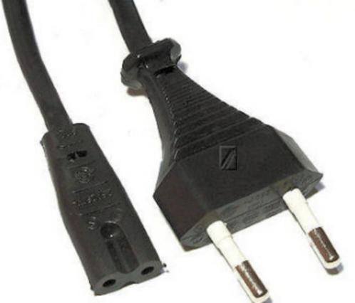 Netsnoer Apparaatkabel met C7-Female/Euro-Male Zwart 180cm C, Computers en Software, Pc- en Netwerkkabels, Zo goed als nieuw, Ophalen of Verzenden