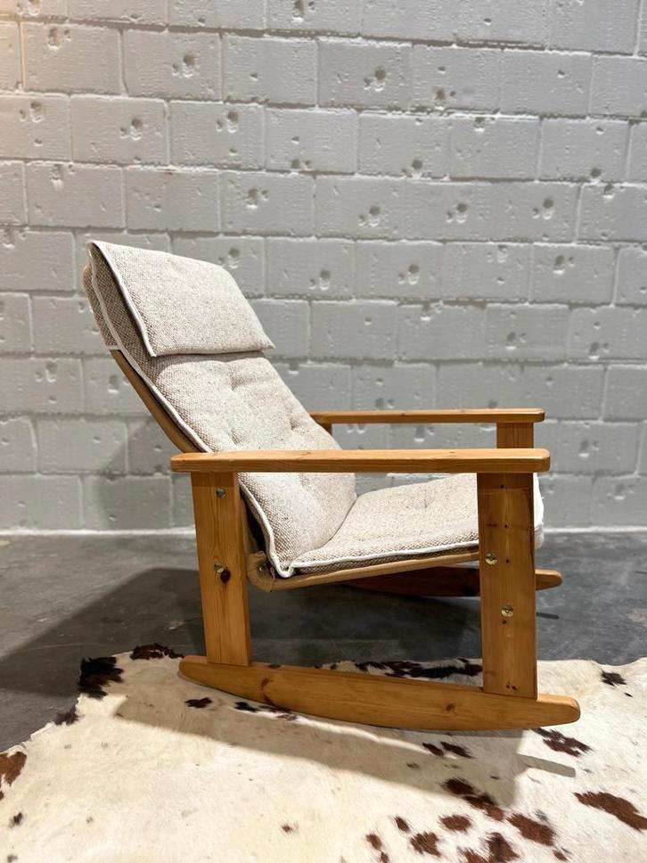 Scandinavisch vintage schommelstoel, Huis en Inrichting, Fauteuils, Ophalen
