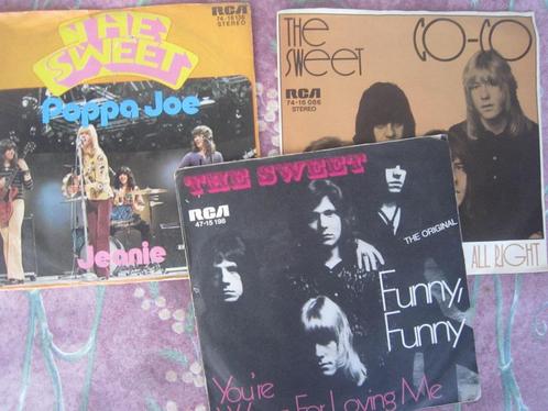 3 x singels the sweet, Cd's en Dvd's, Vinyl Singles, Ophalen