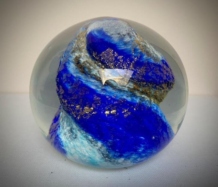 Val Saint Lambert Ancient Sulphide Ball Paper Press, Antiek en Kunst, Antiek | Glaswerk en Kristal, Ophalen of Verzenden