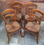 4 vintage bistrostoelen met rieten zitting – ca. 1900-1920, Ophalen