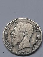 Leopold ll 50 centiem  1899 frans opschrift zilver, Ophalen of Verzenden, Zilver, Zilver