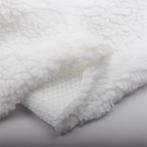Nouveau!4215) 190x50cm Tissu polaire teddy blanc extra large, 120 cm of meer, Wit, Nieuw, Ophalen of Verzenden