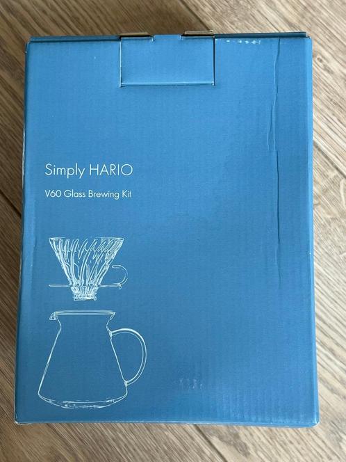 Hario V60 Glass Brewing Kit S-VGBK-02-T, Elektronische apparatuur, Koffiemachine-accessoires, Nieuw, Ophalen