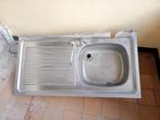 Enkele inox spoelbak met kraan, Ophalen, Gebruikt