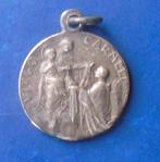 Médaille ancienne Virgo Carmeli en argent, Verzenden, Gebruikt, Sieraad, Christendom | Katholiek