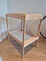 Houten verzorgingstafel  luiertafel + kussen + opbergmandjes, Kinderen en Baby's, Badjes en Verzorging, Ophalen, Gebruikt