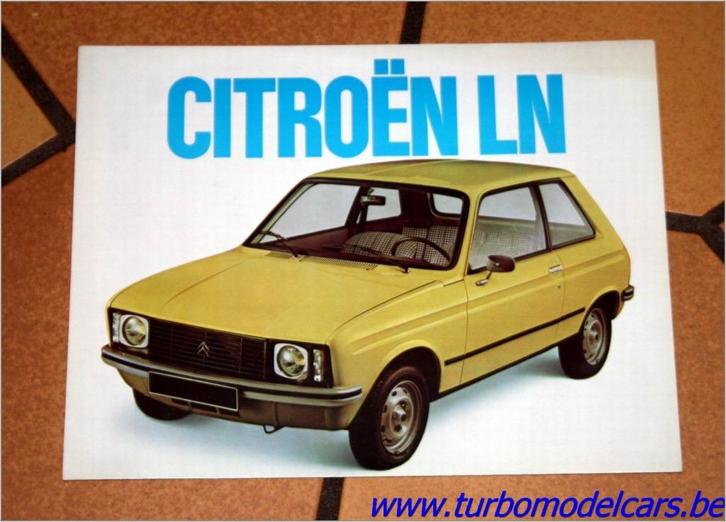 Vouwfolder A4 Citroën LN, Livres, Autos | Brochures & Magazines, Comme neuf, Citroën, Envoi