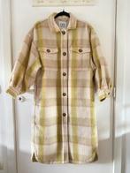 CKS - lange gekleurde mantel met wol - maat M, Kleding | Dames, Jassen | Winter, Maat 38/40 (M), Verzenden, Beige, Zo goed als nieuw