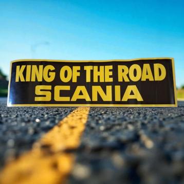Grote vintage Scania King of the road sticker😎 beschikbaar voor biedingen