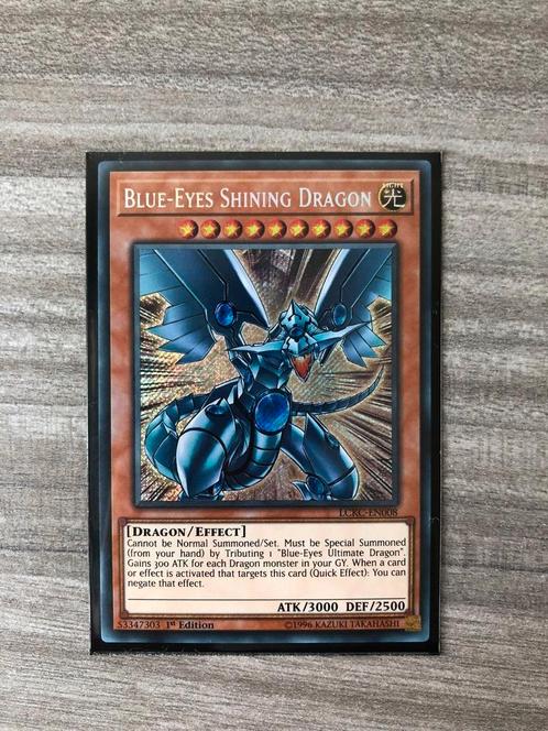 Blue-Eyes Shining Dragon (LCKC-EN008), Hobby & Loisirs créatifs, Jeux de cartes à collectionner | Yu-gi-Oh!, Comme neuf, Cartes en vrac