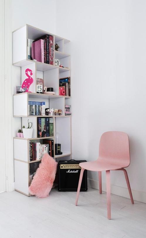 Chaise design Muuto Visu rose, Huis en Inrichting, Stoelen, Nieuw, Eén, Hout, Overige kleuren, Ophalen