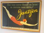 Art Deco Poster Badpak reclame, Antiek en Kunst, Ophalen