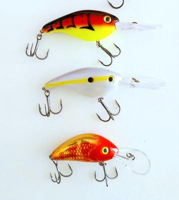 3 Crankbaits: 2 Strike King Pro en 1 Salmo beschikbaar voor biedingen
