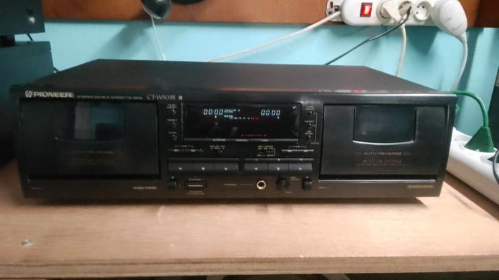 Dubbele cassette dek pioneer werkt perfect, TV, Hi-fi & Vidéo, Decks cassettes, Enlèvement