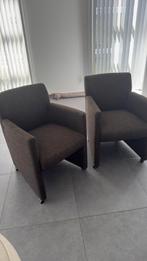 2 fauteuils op wieltjes, Huis en Inrichting, Ophalen, Zo goed als nieuw