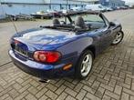 Mazda MX-5 1.6i 16v, Auto's, Mazda, Zwart, 4 cilinders, Cabriolet, Blauw