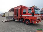 Iveco Tector ML120E24D 4x2 Euro3 DubbelCabine - Paardenwagen, Iveco, Te koop, Rood, Handgeschakeld