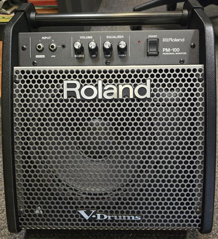 Roland PM-100 drummonitor voor V-Drums 80W - nieuwstaat, Muziek en Instrumenten, Drumstellen en Slagwerk, Zo goed als nieuw, Roland