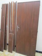 Binnendeuren in eik en fineer 206 X 82 CM samen met stijlen, 200 à 215 cm, Bois, Enlèvement, Utilisé