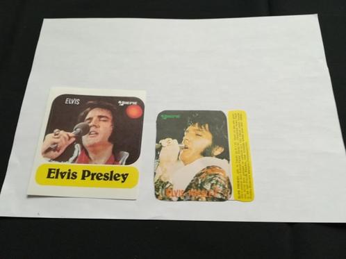 2 Stickers, zelfklevers Joepie Elvis Presley	598v, Verzamelen, Stickers, Nieuw, Film, Tv of Omroep, Ophalen of Verzenden