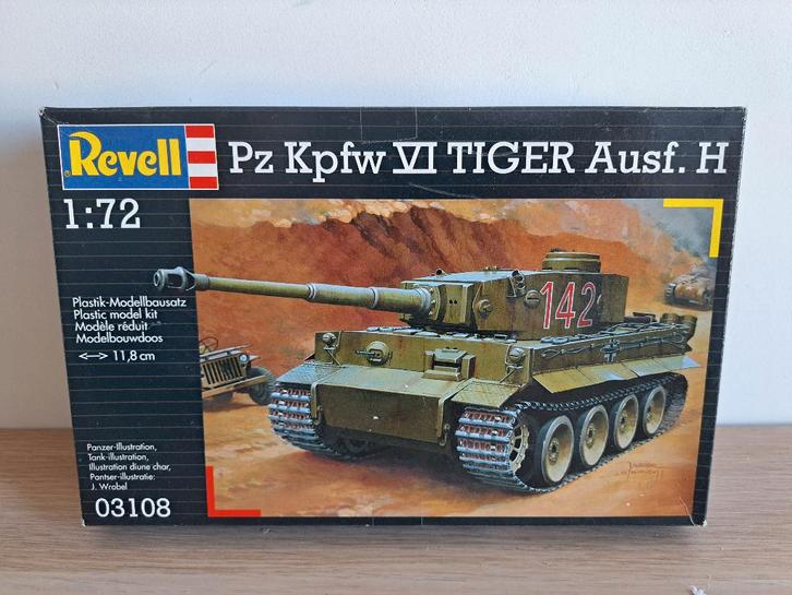 Revell 03108 - Pz Kpfw VI TIGER Ausf. H (1/72), Hobby en Vrije tijd, Modelbouw | Auto's en Voertuigen, Nieuw, Tank, 1:50 of kleiner