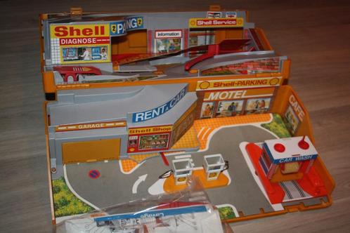 Shell Oude Speelgoed garage in koffer ( onvolledig ), Verzamelen, Speelgoed, Gebruikt, Ophalen of Verzenden