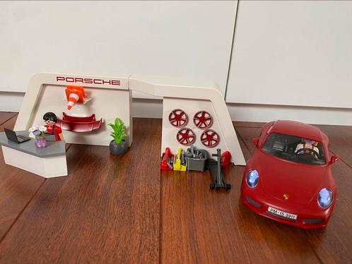 PLAYMOBIL Porsche Carrera met garage/winkel, Kinderen en Baby's, Speelgoed | Playmobil, Zo goed als nieuw, Ophalen of Verzenden
