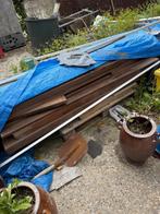 Meranti en eik hout balken 3 paletten, Doe-het-zelf en Bouw, Hout en Planken, Ophalen
