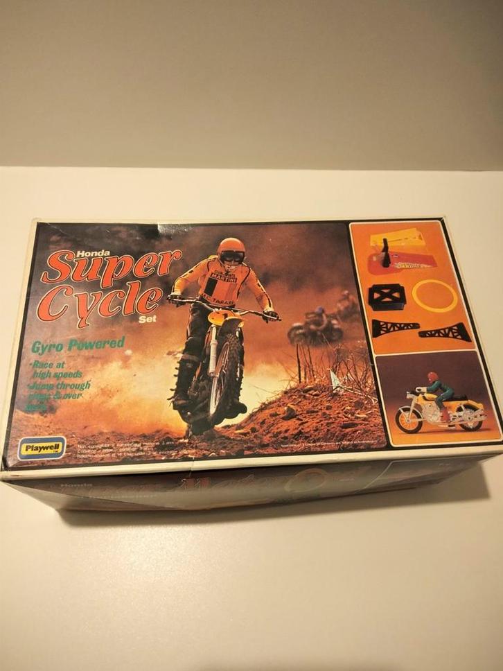 1980s vintage Motocross Honda super cycle mancave playwell, Collections, Jouets, Utilisé, Enlèvement ou Envoi